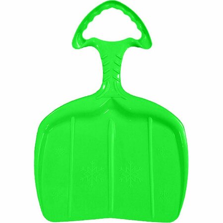 PATIO TRASERO Green Shovel Snow Sled with Handle for Kids - 0.6 x 14.3 x 21 in. PA3070938
